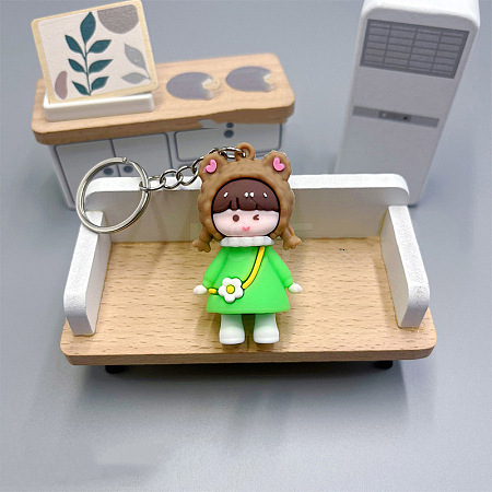 Girl PVC Bag Keychain LS-PW-WG0BCC7-04-1