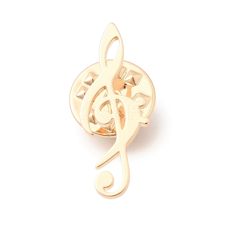 Musical Note Lapel Pin Backs JEWB-K035-02B-KCG-1