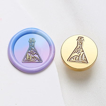 Wax Seal Brass Stamp Head LS-AJEW-G056-01G-1