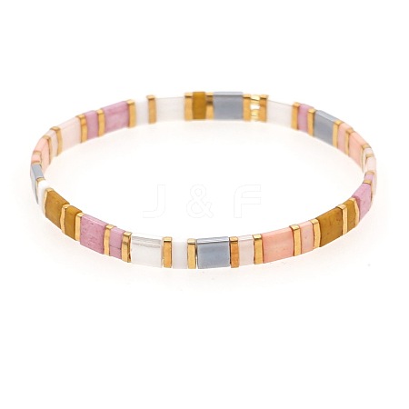 Rainbow Bohemian Style Original Design Fashion Tila Beaded Bracelet for Women. RM1844-29-1