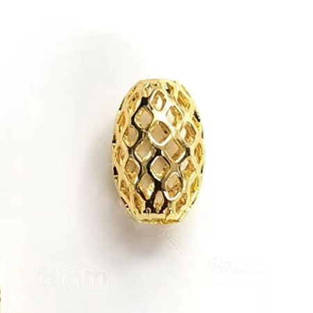 Brass Hollow Beads KK-TAC0002-77G-A-1