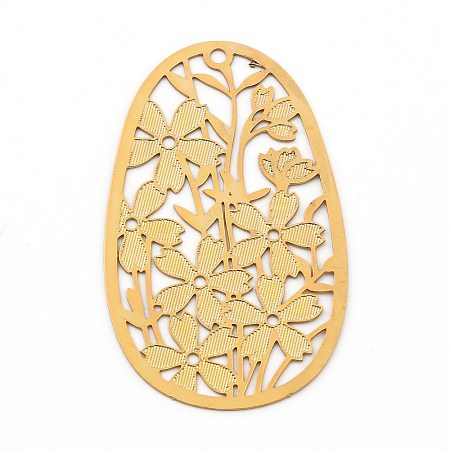 Brass Pendants KK-P193-01G-1