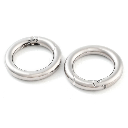 Non-Tarnish 304 Stainless Steel Spring Gate Rings STAS-Q032-1B-1