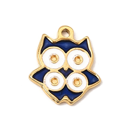 304 Stainless Steel Enamel Pendants SA-CBA8660-05G-1