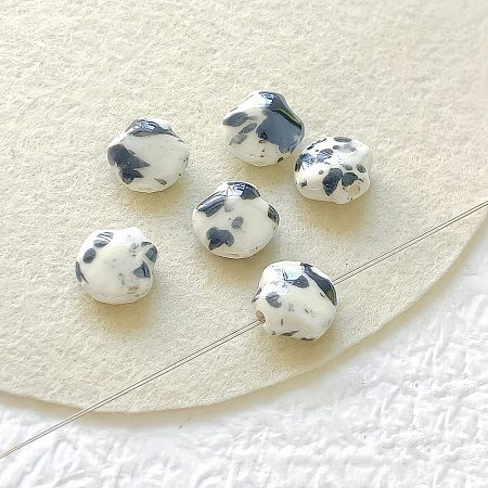 Shell Shape Handmade Porcelain Beads PORC-E022-01E-1