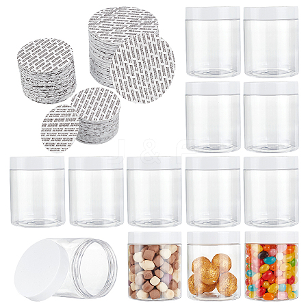 10Pcs Column Transparent PET Plastic Bead Containers DIY-NB0010-53-1