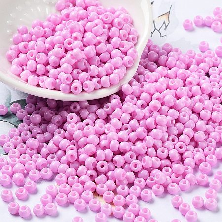 Baking Paint Glass Seed Beads SEED-H002-I-A528-1