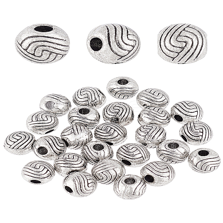 25Pcs Tibetan Style Alloy Spacer Beads FIND-LP0001-49-1