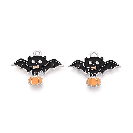 Halloween Theme Alloy Enamel Pendants ENAM-T022-54P-05-1