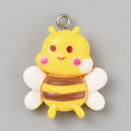 Opaque Resin Pendants RESI-CJC0020-37L-1