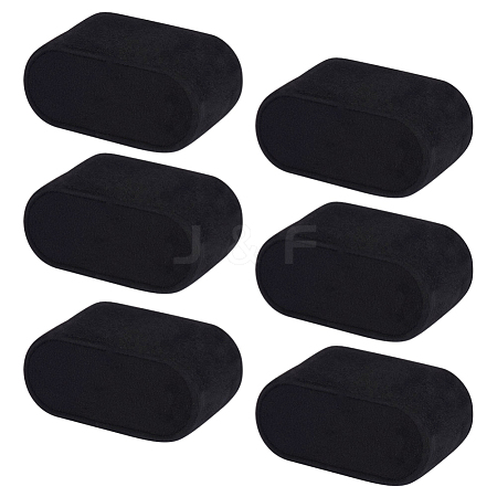 Flocking Cloth Jewelry Watch Displays BDIS-WH0004-02-1