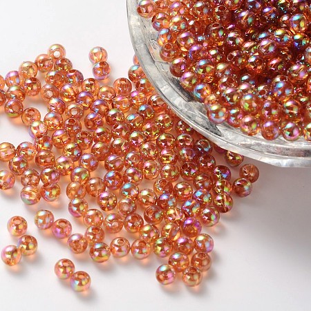 Eco-Friendly Transparent Acrylic Beads PL736-10-1