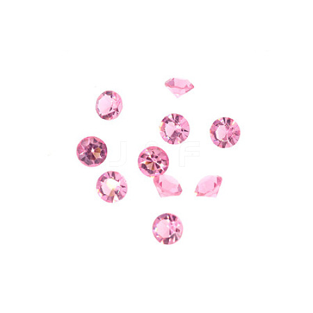 Glass Rhinestone Cabochons GLAA-TAC0005-4mm-10-1