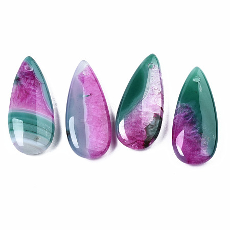 Natural Brazilian Agate Pendants G-S364-099C-1