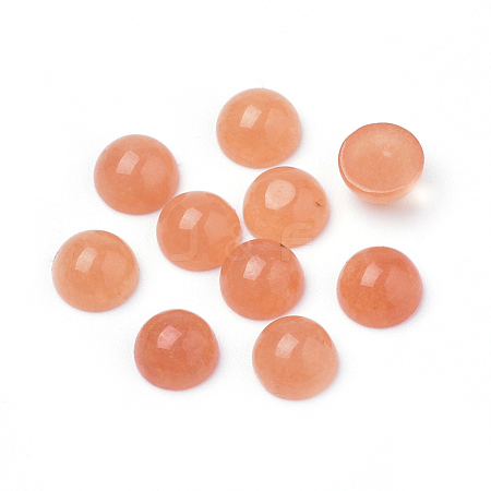 Natural White Jade Cabochons G-R416-6mm-55-1