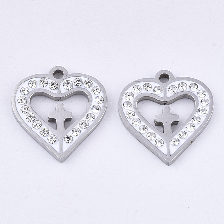 201 Stainless Steel Pendants STAS-N091-13P-1