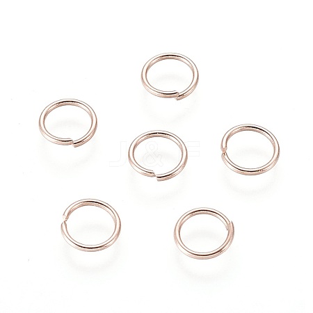 304 Stainless Steel Open Jump Rings STAS-O098-01RG-10-1