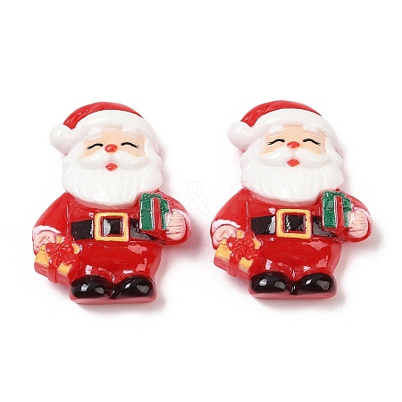 Christmas Opaque Resin Cabochons CRES-Z015-01C-1