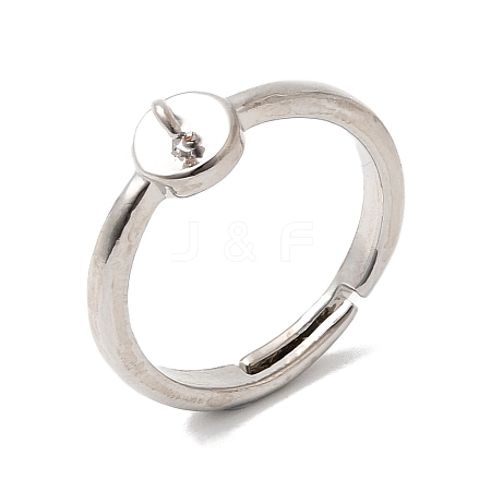 Brass Adjustable Finger Ring Setting KK-P343-02P-1