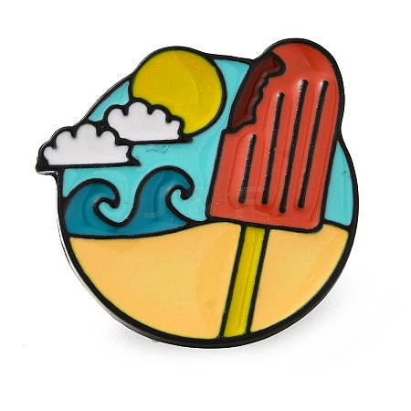 Outdoor Beach Series Travel Enamel Pins JEWB-Z030-03C-1