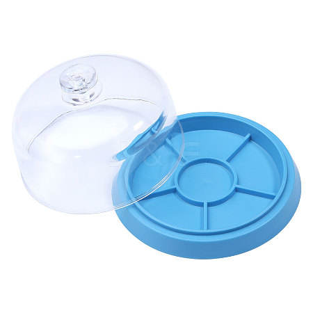 Dome Cloche Watch Parts Storage Boxes CON-WH0095-84-1