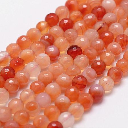 Natural Carnelian Beads Strands G-D840-34-8mm-1