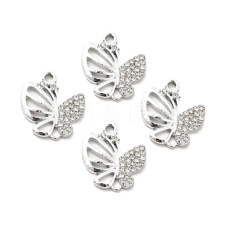 Alloy Rhinestone Pendants ALRI-C007-40P-1