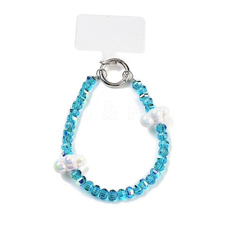 Alloy & Glass & Acrylic Beads Mobile Straps AJEW-H153-02P-06-1