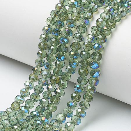 Electroplate Glass Beads Strands EGLA-A034-T2mm-I01-1