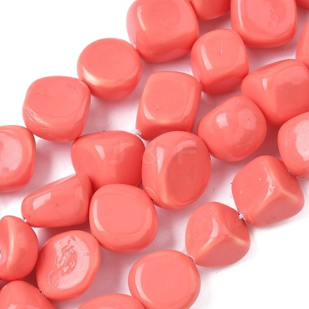 Electroplated Shell Pearl Beads Strands BSHE-D301-02C-1