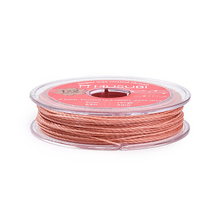 2-Ply Round Waxed Cotton Thread Cords YC-T004-01A-26-1