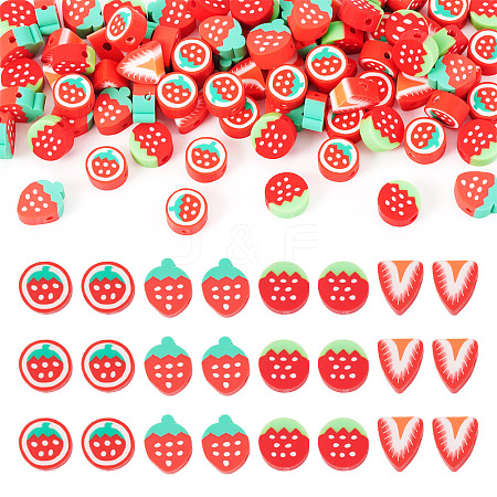 160Pcs 4 Styles Handmade Polymer Clay Bead CLAY-TA0001-87-1