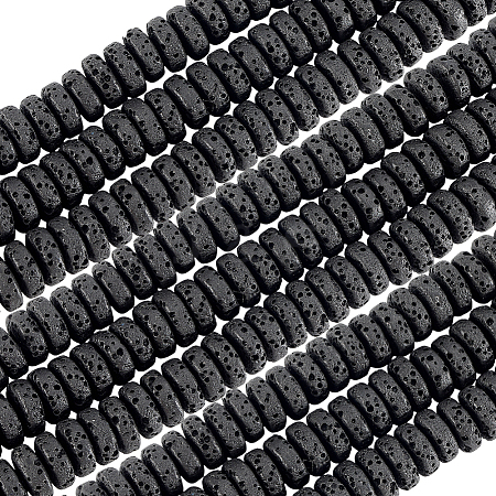 4 Strands Natural Lava Rock Beads Strands G-LT0001-01A-1