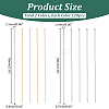 240Pcs 2 Colors 304 Stainless Steel Flat Head Pins STAS-ME0002-70-2