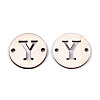 Unfinished Natural Poplar Wood Links Connectors WOOD-S045-140B-01Y-2