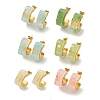 Ion Plating(IP) 304 Stainless Steel with Resin Stud Earrings EJEW-G400-01G-1