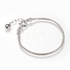 Brass European Style Bracelet Making BJEW-PH0004-01P-1