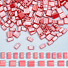  452Pcs 2 Style 2-Hole Opaque Glass Seed Beads SEED-NB0001-76-4