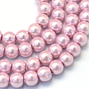 Baking Painted Glass Pearl Bead Strands X-HY-Q003-3mm-47-1