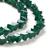 Transparent Solid Color Glass Beads Strands X-GLAA-L031-01-B02-2