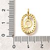 Brass Micro Pave Cubic Zirconia Pendants ZIRC-P123-01G-Q02-3