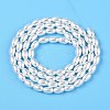 Transparent Spray Painted Glass Beads Strands GLAA-N001-25-3