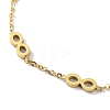 Ion Plating(IP) 304 Stainless Steel Link Chain Bracelets for Women BJEW-H606-10B-G-2