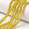 Electroplate Opaque Glass Beads Strands EGLA-A034-P4mm-T09-1