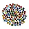 Printed Transparent Glass Cabochons GL-CBAA22A-04-3