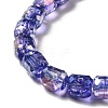 Electroplate Transparent Glass Beads Strand GLAA-G088-02-4