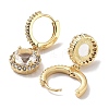 Real 18K Gold Plated Brass Dangle Hoop Earrings EJEW-L269-041G-02-2