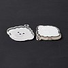 Transparent Acrylic Pendants X-TACR-G038-03B-3