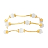 Cat Eye Round Beads Multi-strand Bracelets for Women BJEW-JB12338-02-5