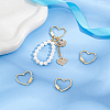 4Pcs Brass Screw Carabiner Lock Charms KK-UN0001-98-2